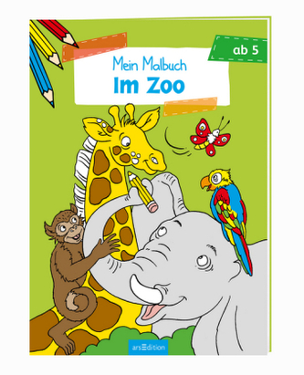Malbuch ab 5 Jahren - Im Zoo VE 5