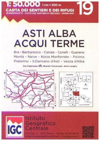 IGC Wanderkarte Asti Alba Aqui