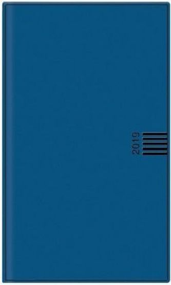 Wochen-Taschenkalender, blau 2019