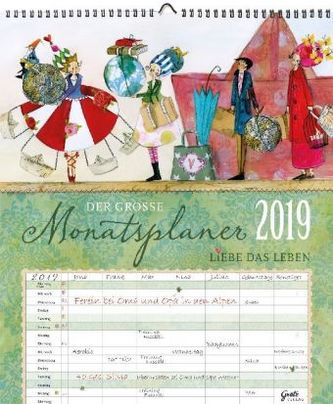Großer Monatsplaner 2019