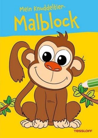 Mein Knuddeltier-Malblock (Affe)