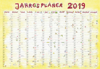 Jahresplaner Cartoon XL 2019