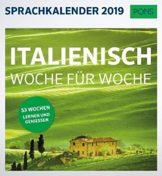 PONS Sprachkalender 2019 Italienisch Woche für Woche