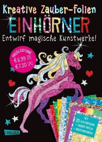 Kreative Zauber-Folien: Einhörner: Set