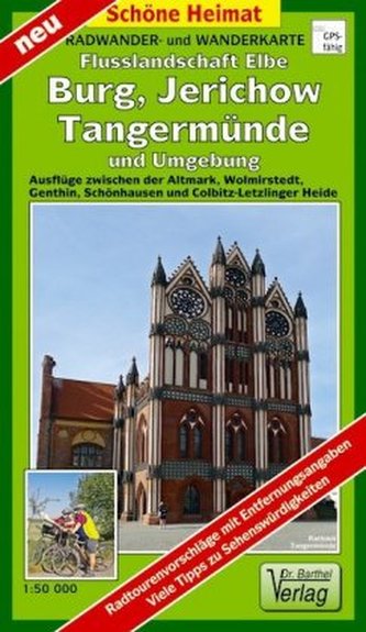 Doktor Barthel Karte Radwander- und Wanderkarte Flusslandschaft Elbe, Burg, Jerichow, Tangermünde und Umgebung