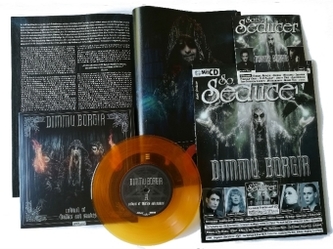 Titelstory Dimmu Borgir, m. orange-transparenter 7''-Vinylsingle (Schallplatte)  + Audio-CD