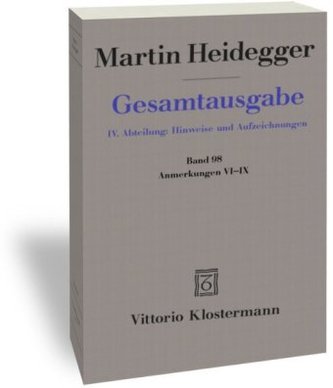 Gesamtausgabe. 4 Abteilungen / Anmerkungen VI-IX