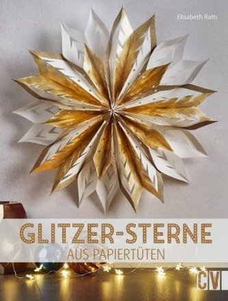 Glitzer-Sterne aus Papiertüten Glitzer-Sterne aus Papiertüten
