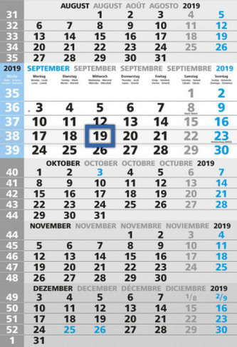 5-Monatskalender 2019