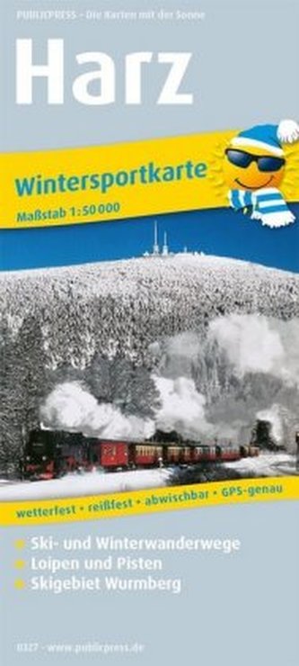 PUBLICPRESS Wintersportkarte Harz