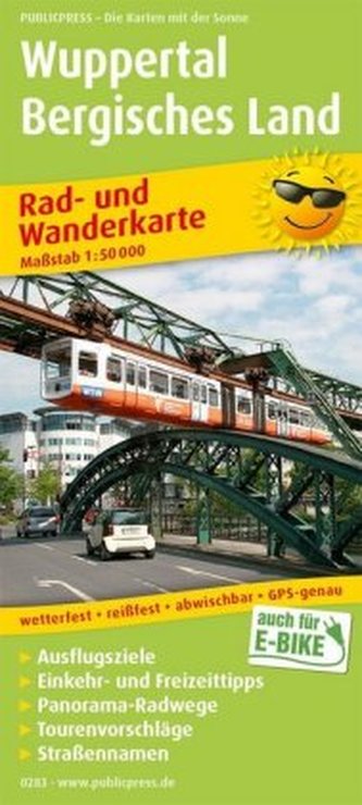 PUBLICPRESS Rad- und Wanderkarte Wuppertal - Bergisches Land