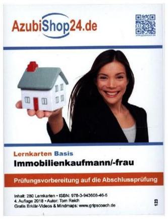 AzubiShop24.de Basis-Lernkarten Immobilienkaufmann / Immobilienkauffrau IHK-Prüfung