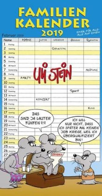 Uli Stein Familienkalender 2019