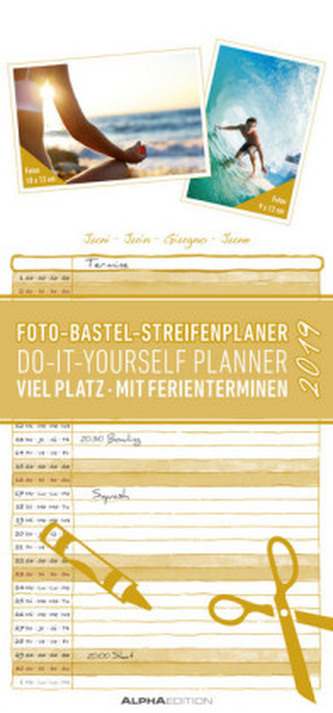 Foto-Bastel-Streifenplaner 2019