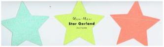 Girlande mit Bunten Sternen
