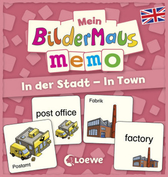 Mein Bildermaus-Memo - Englisch - In der Stadt - In Town (Kinderspiel)