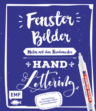 Fensterbilder malen mit dem Kreidemarker - Handlettering