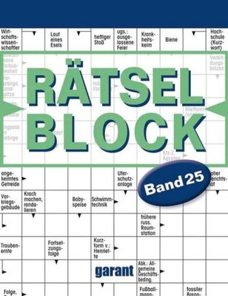 Rätselblock. Bd.25