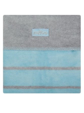 Dětská bavlněná deka Womar 75x100 šedo-modrá