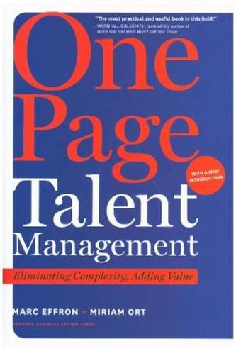 One Page Talent Management