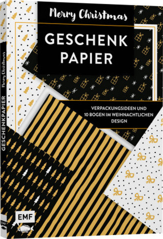 Das Geschenkpapier-Set - Merry Christmas: Verpackungsideen und 10 Bogen im weihnachtlichen Design