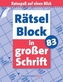 Rätselblock in großer Schrift. Bd.83