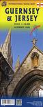 International Travel Map ITM Jersey & Guernsey