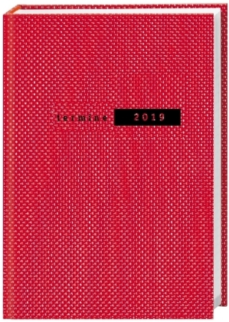 Terminer A6, Struktur rot - Kalender 2019