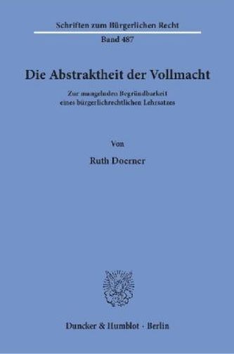 Die Abstraktheit der Vollmacht