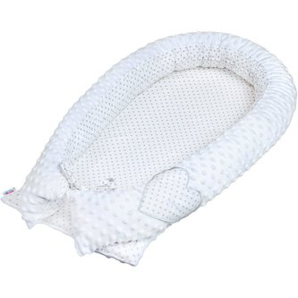 Luxusní Hnízdečko pro miminko z Minky New Baby bílé