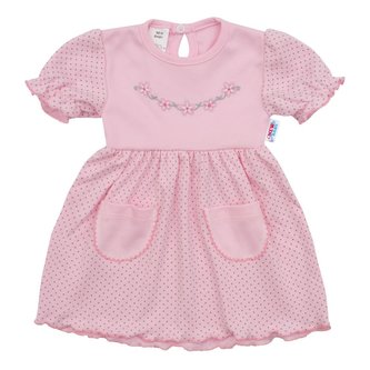 Kojenecké šatičky s krátkým rukávem New Baby Summer dress - velikost 80 (9-12m)