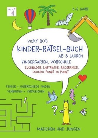 Vicky Bo's Kinder-Rätsel-Buch ab 3 Jahren