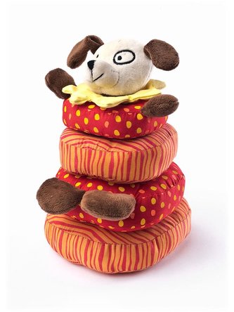 Edukační plyšová hračka Sensillo pejsek pyramida