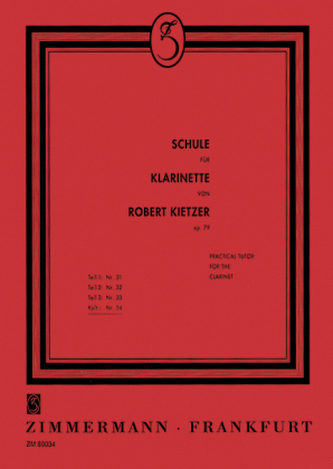 Schule für Klarinette op. 79, 3 Tle.