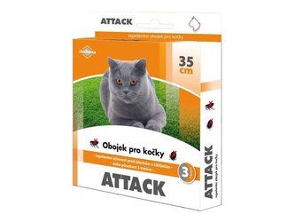 Obojek pro kočky STACHEMA ATTACK antiparazitní 35 cm Obojek pro kočky STACHEMA ATTACK antiparazitní 35 cm