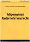 Allgemeines Unternehmensrecht (f. Österreich)