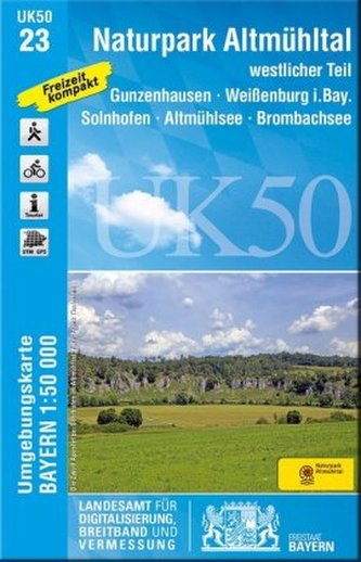 UK50-23 Naturpark Altmühltal westlicher Teil
