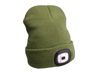 Čepice s čelovkou EXTOL LIGHT EX43192 nabíjecí, zelená