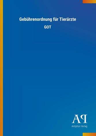 Gebührenordnung für Tierärzte