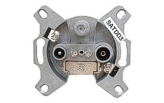 Zásuvka satelitní průběžná TIPA SATDD3