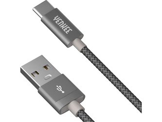 Kabel YENKEE YCU 302 GY USB A 2.0/USB C 2m šedý