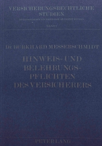 Hinweis- und Belehrungspflichten des Versicherers
