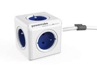 Zásuvka POWERCUBE EXTENDED s kabelem 1.5m BLUE