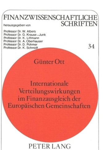 Internationale Verteilungswirkungen im Finanzausgleich der Europäischen Gemeinschaften