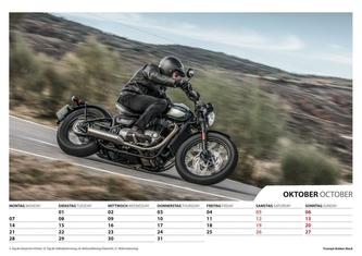 Foto-Wandkalender Motorräder 2019 - DIN A3 quer mit Feiertagen für Deutschland, Östereich und die Schweiz - Mit Platz für Notize