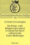 Der Kriegs- oder Belagerungszustand im Deutschen Reich während des Ersten Weltkrieges