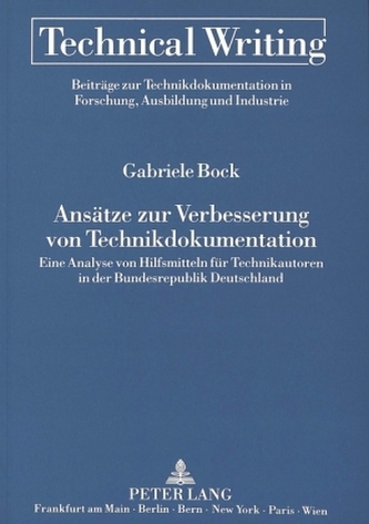Ansätze zur Verbesserung von Technikdokumentation