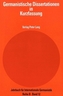 Germanistische Dissertationen in Kurzfassung