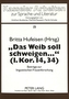 Das Weib soll schweigen ... (1. Kor. 14,34)