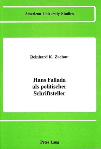 Hans Fallada als politischer Schriftsteller
